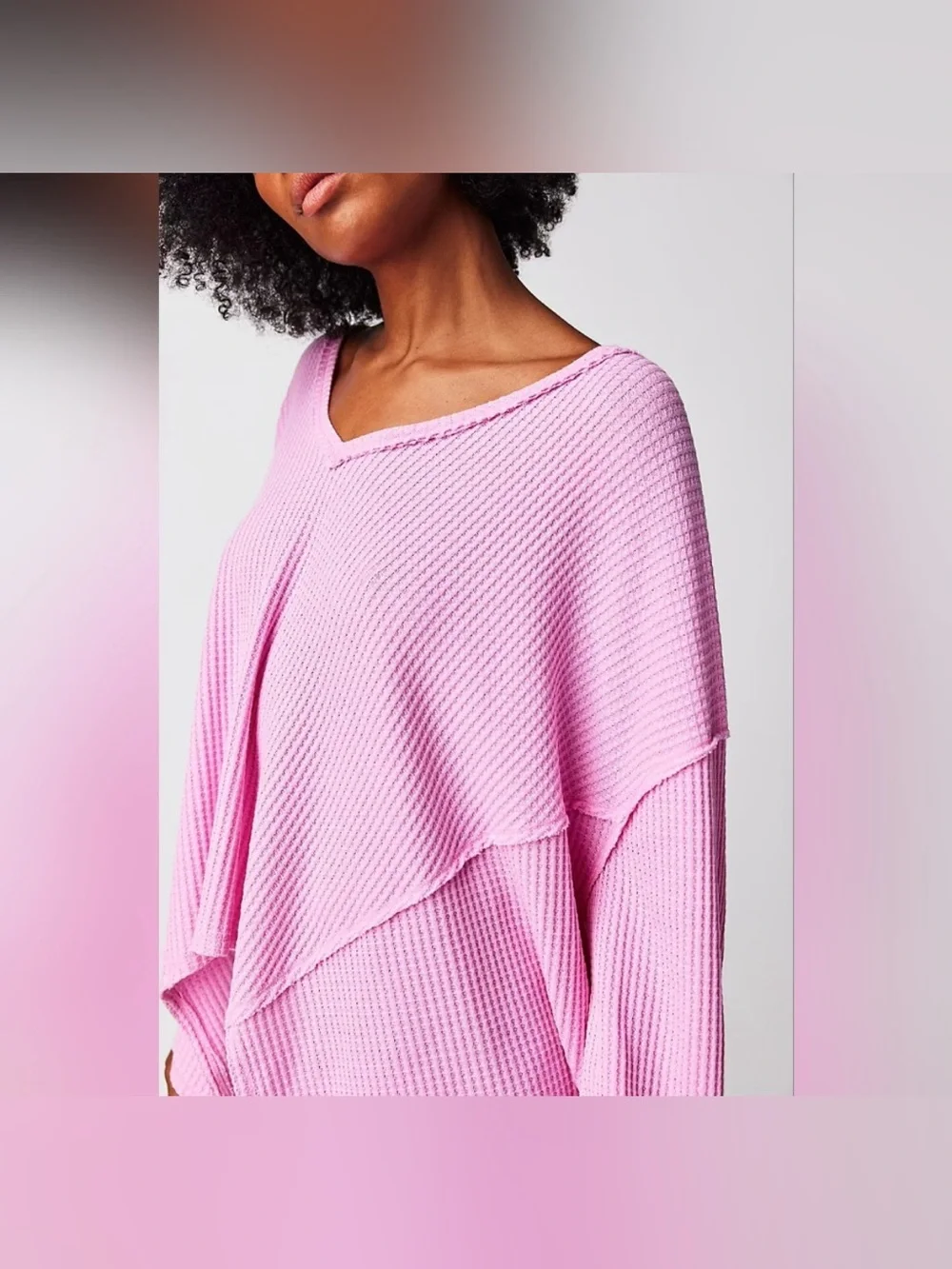 NWOT Free People We The Free Coraline Thermal - Sugar Magnolia - Medium